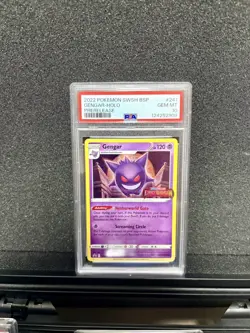 Pokemon Sword Shield Lost Origin Prerelease #241 Gengar Stamped PSA 10 - Image 1