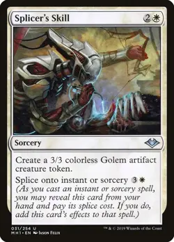 Splicer's Skill 31 MH1 Uncommon MTG Sorcery Golem White Splice 2019 Felix EN - Image 1