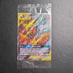 *SEALED* Pokemon TCG Moltres & Zapdos & Articuno GX SM210 Promo Full Art Holo - Image 1