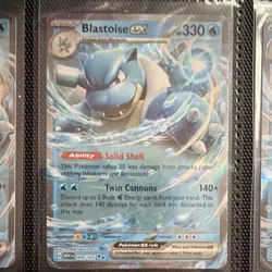 The Pokemon Company Blastoise ex 009/165 Scarlet & Violet 151 Holo Double Rare … - Image 1
