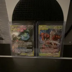 Pokemon TCG Tag Team Venusaur & Snivy GX + Pheromosa & Buzzwole GX Damaged - Image 1
