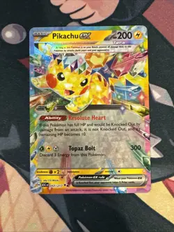 Pikachu ex 057/217 Holo Double Rare Pokemon ME: Ascended Heroes NM - Image 1