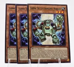 3x Gamma the Electromagnet Warrior MZMU-EN082 (Rare) 1st Ed - NM - Yu-Gi-Oh - Image 1