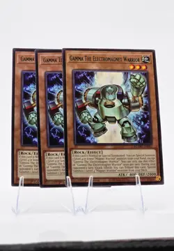 3x Gamma the Electromagnet Warrior MZMU-EN082 (Rare) 1st Ed - NM - Yu-Gi-Oh - Image 2