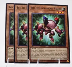 3x Beta the Electromagnet Warrior MZMU-EN081 (Rare) 1st Ed - NM - Yu-Gi-Oh - Image 1