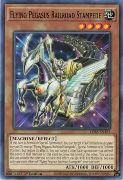 Flying Pegasus Railroad Stampede LDS2-EN122 Legendary Duelists Yu-Gi-Oh NM - Image 1