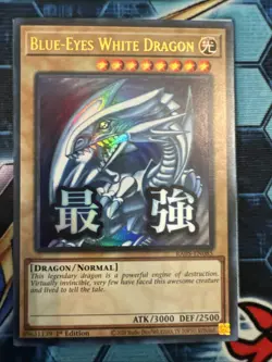 NM-M Ultra Rare Yugioh Blue-Eyes White Dragon RA05-EN085 Ultra Rare - Image 1