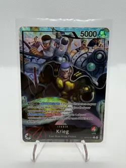 One Piece TCG Krieg OP15-001 Leader Alt Art English Near Mint - Image 1