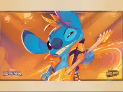 Disney Lorcana Official Playmat Stitch rock star championship Sealed Jaoanese - Image 1
