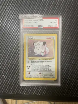 Clefairy [1999-2000] #5 Pokemon Base Set Psa 6 - Image 1