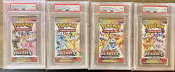 2025 Pokemon Prismatic Evolutions Booster Pack Art Set (Sequential) PSA 9 MINT! - Image 1
