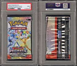 2025 Pokemon Prismatic Evolutions Booster Pack Art Set (Sequential) PSA 9 MINT! - Image 4