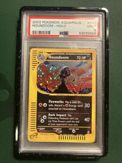 Pokemon Houndoom Aquapolis Holo Psa 9 Mint 2003 #H11 - Image 1
