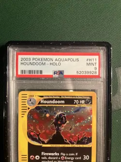 Pokemon Houndoom Aquapolis Holo Psa 9 Mint 2003 #H11 - Image 5