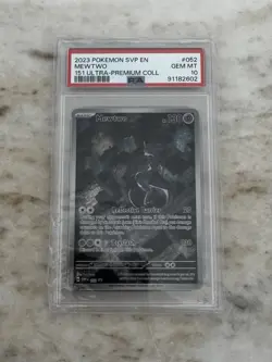 2023 POKEMON SVP EN-SV BLACK STAR PROMO 151 ULTRA-PREM COLL #052 MEWTWO PSA 10 - Image 1