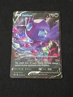 Sableye V 120/202 Swsh01: Sword & Shield Ultra Rare Holo Pokemon TCG Near Mint - Image 1