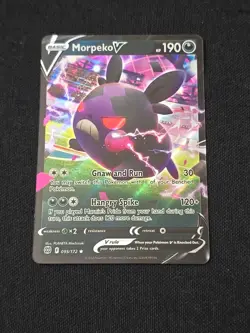Morpeko V 095/172 Swsh09: Brilliant Stars Ultra Rare Holo Pokemon TCG Near Mint - Image 1