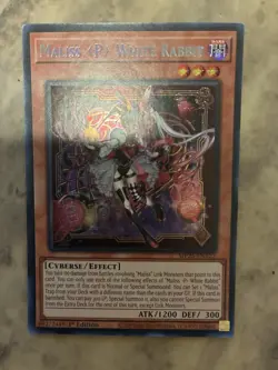 Yugioh! TCG - Maliss P White Rabbit - Prismatic Secret Rare - MP25-EN122 - Image 1