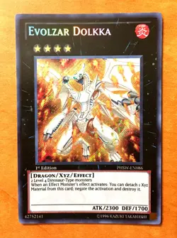 Yugioh Evolzar Dolkka 1st Edition PHSW-EN043 Vintage Secret Rare NM-M - Image 1