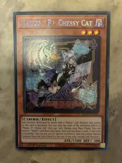 Yugioh! TCG - Maliss P Chessy Cat - Prismatic Secret Rare - MP25-EN123 - Image 1