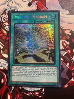 Yugioh! TCG - Dragonic Diagram- Prismatic Secret Rare -2025 Mega-Pack MP25-EN139 - Image 1