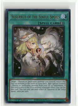 Yugioh Susurrus of the Sinful Spoils MP25-EN228 Ultra Rare NM 1st Ed - Image 1