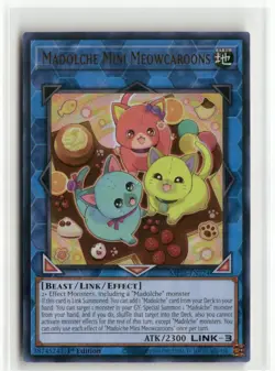 Yugioh Madolche Mini Meowcaroons MP25-EN224 Ultra Rare NM 1st Ed - Image 1