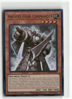 Yugioh Ancient Gear Commander MP25-EN179 Ultra Rare NM 1st Ed - Image 1