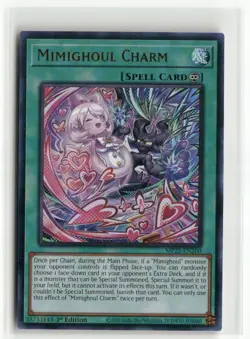 Yugioh Mimighoul Charm MP25-EN260 Ultra Rare NM 1st Ed - Image 1