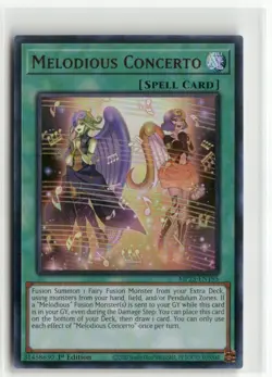 Yugioh Melodious Concerto MP25-EN195 Ultra Rare NM 1st Ed - Image 1