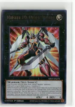 Yugioh Number F0: Utopic Future MP25-EN270 Ultra Rare NM 1st Ed - Image 1