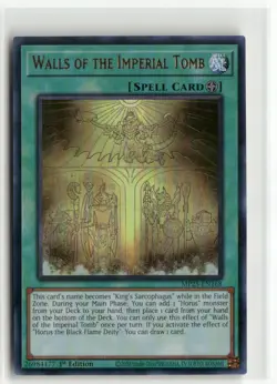Yugioh Walls of the Imperial Tomb MP25-EN168 Ultra Rare NM 1st Ed - Image 1