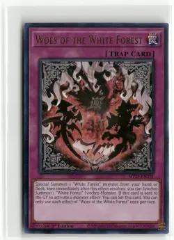 Yugioh Woes of the White Forest MP25-EN231 Ultra Rare NM 1st Ed - Image 1