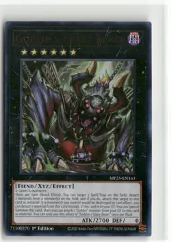 Yugioh Goblin's Crazy Beast MP25-EN163 Ultra Rare NM 1st Ed - Image 1