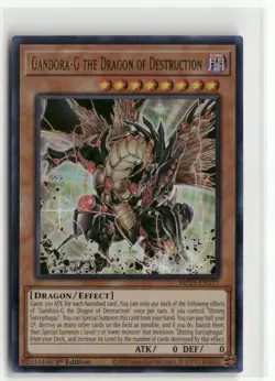 Yugioh Gandora-G the Dragon of Destruction MP25-EN177 Ultra Rare NM 1st Ed - Image 1