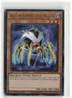 Yugioh Ally of Justice Cycle Reader MP25-EN278 Ultra Rare NM 1st Ed - Image 1