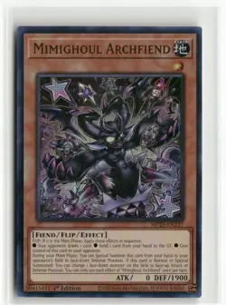 Yugioh Mimighoul Archfiend MP25-EN237 Ultra Rare NM 1st Ed - Image 1