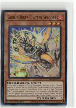 Yugioh Goblin Biker Clatter Sploder MP25-EN153 Ultra Rare NM 1st Ed - Image 1
