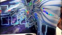YuGiOh Playmat HOLOGRAPHIC Blue eyes white dragon TCG HOLO FOIL Card Game PAD - Image 2