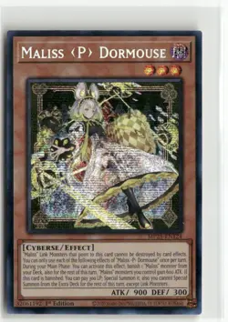 Yugioh Maliss P Dormouse MP25-EN124 Prismatic Secret Rare NM 1st Ed - Image 1