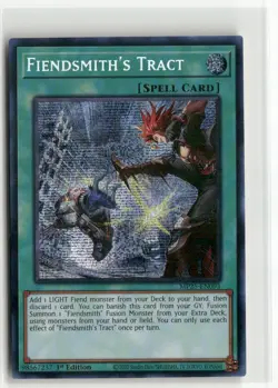 Yugioh Fiendsmith's Tract MP25-EN093 Prismatic Secret Rare NM 1st Ed - Image 1