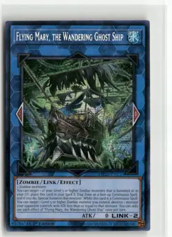Yugioh Flying Mary, the Wandering Ghost Ship MP25-EN110 Prismatic SR NM 1st Ed - Image 1