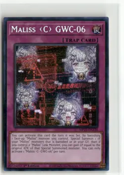 Yugioh Maliss C GWC-06 MP25-EN128 Prismatic Secret Rare NM 1st Ed - Image 1