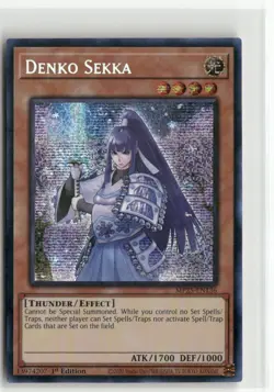 Yugioh Denko Sekka MP25-EN136 Prismatic Secret Rare NM 1st Ed - Image 1