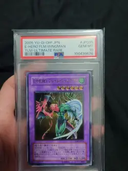 E HERO Flame Wingman PSA10 Ultimate Rare Relief YuGiOh Japanese Card - Image 1
