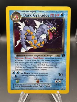 Gyarados # 82 Holo Team Rocket Vintage Prerelease Promo Pokemon Card WOTC - Image 1