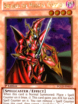 yugioh BREAKER THE MAGICAL WARRIOR PGLD-EN052 1st Edition near mint - Image 2