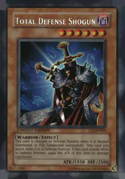 Total Defense Shogun CT1-EN001 2004 Collectors Tin Yu-Gi-Oh Limited LP - Image 1