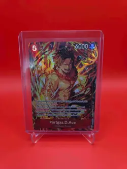 One Piece TCG English ST15-005 Portgas D Ace Illustration Box Promo Art - Image 1