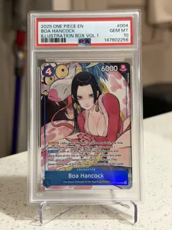 2025 ONE PIECE PROMOS ILLUSTRATION BOX VOL.1 #004 BOA HANCOCK PSA 10 - Image 1